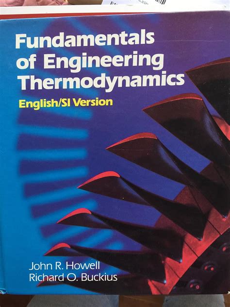 Buy Fundamentals Of Engineering Thermodynamics English Si Version