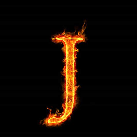 Best Letter J Alphabet Fire Typescript Stock Photos, Pictures & Royalty ...