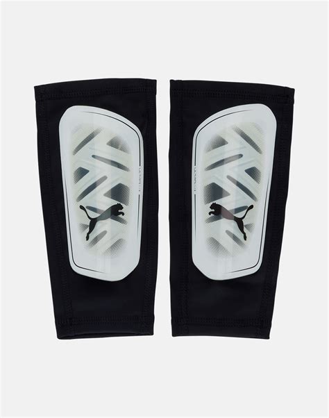 Puma Adults Ultra Flex Sleeve Shin Guards White Life Style Sports UK