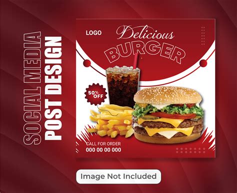 Food Social Media Post Design Banner Template On Behance