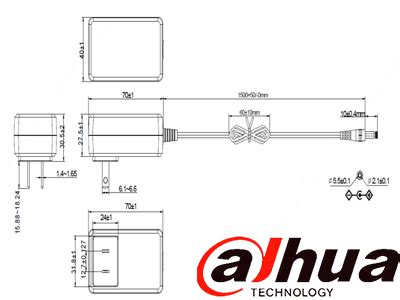 DAHUA DH PFM320 020US Fuente De Poder De 12 Vcc 2 Amper Entrada De