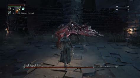 Bloodborne Blood Starved Beast Attempt 1 YouTube