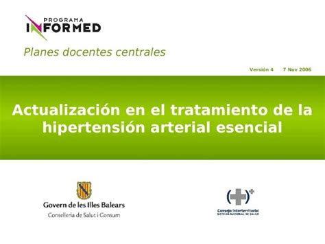 PPT Planes docentes centrales Actualización en el tratamiento de la