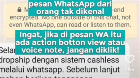 Waspadai Penipuan Modus Baru WhatsApp Tak Lagi Minta Klik APK Kini