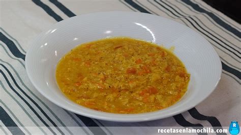 Dhal O Curry De Lentejas Rojas Recetas En La Mochila