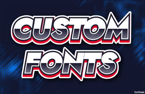 Custom Fonts Text Effect and Logo Design Font