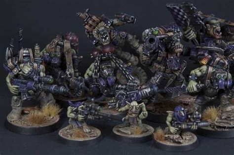 Finished Ork Kill Team 2018 Warhammer Art Warhammer Paint