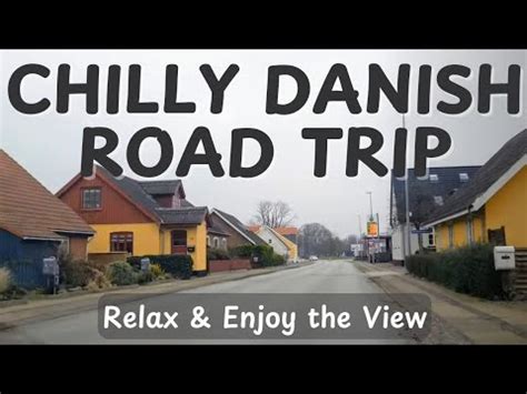 scenic drive   danish countryside cozy village road trip