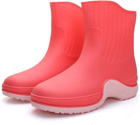 Rain Boots For Women Waterproof Short Garden Boots Ankle Rain Boots Anti Slipping Chelsea Women