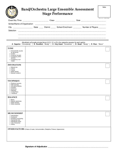 Fillable Online Ihsa Music Solo Adjudication Form Fax Email Print