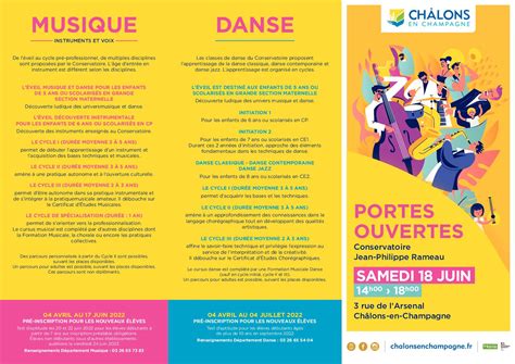 Calam O Programme Portes Ouvertes Conservatoire