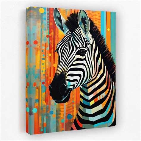 Zebra Oil Painting