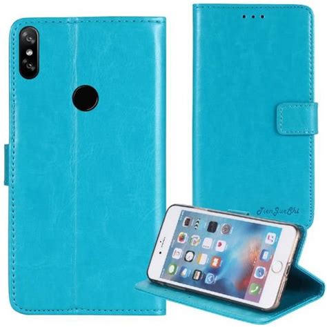 Tienjueshi Bleu Flip Cuir Housse Coque Pour Kenxinda Kxd A Inch