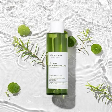 [MARY&MAY] Vegan CICA Tea Tree AHA PHA Toner - 200ml – Luxiface.com