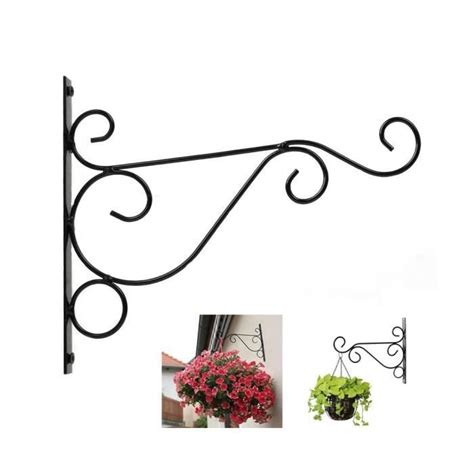 Tuteur Plante Support Mural Suspendu En Fer Forg Pour Panier De Fleurs