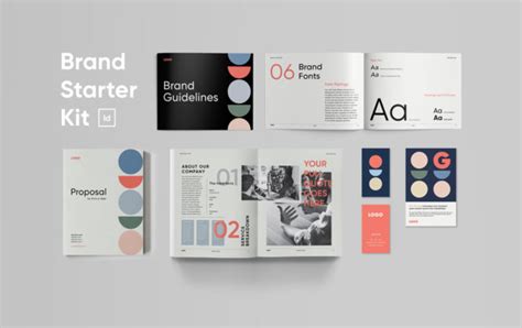 Brand Starter Kit For InDesign Brand Guidelines Template Pack