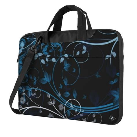 Blue Leaves Laptop Bag 14 Inch Laptop Or Tablet Business Casual Laptop Bag