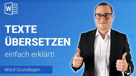 TEXTE ÜBERSETZEN direkt IN WORD einfach erklärt Lerne Microsoft Word