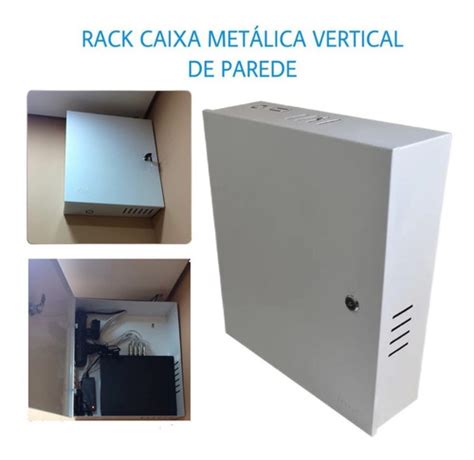 Rack Caixa Met Lica Vertical Parede Dvr Cftv Frete Gr Tis