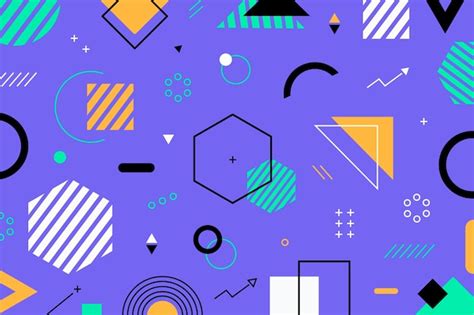Free Vector | Flat geometric shapes background