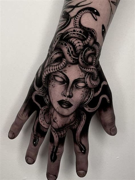 Ram N On Twitter In Hand Tattoos Skull Tattoo Design Medusa