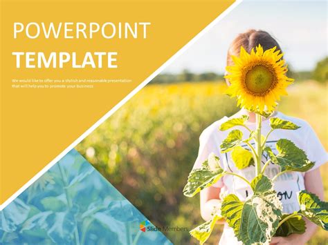 Sunflower Powerpoint Template 50 Koleksi Gambar