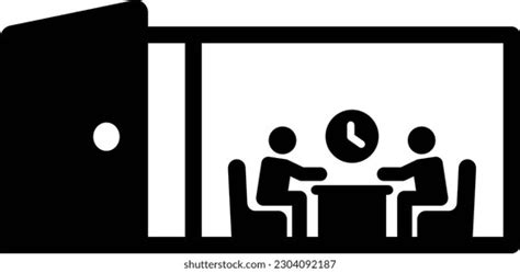 Meeting Business Appointment Time Clock Stock Vector Royalty