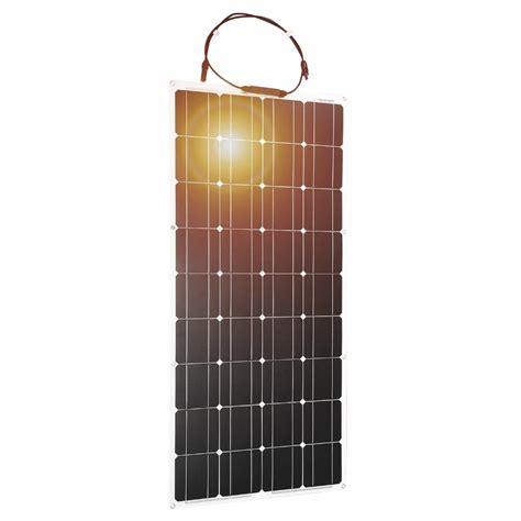 Dokio Panel Solar Monocristalino Flexible Para El Hogar Autocaravana Y