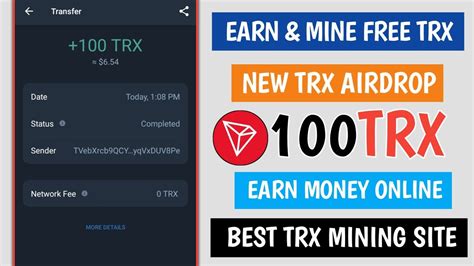 💸💰 New Trx Mining Website Earn Free Trx Tron Mining Earn And Mine