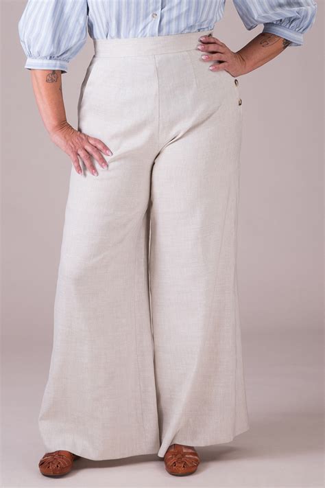 The Playful Palazzo Pants Natural Linen Emmy Design