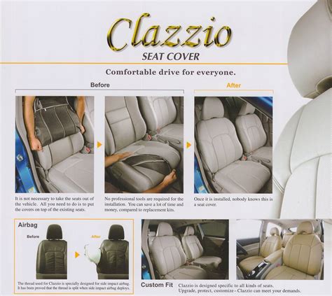 Clazzio Genuine Leather Seat Cover Toyota Tundra