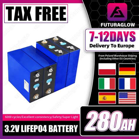 Grade A 3 2V 280Ah Lifepo4 Battery Brand New Rechargeable Batteri DIY