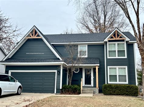 James Hardie Iron Gray Lap Siding In Shawnee Ks Sure Point Exteriors