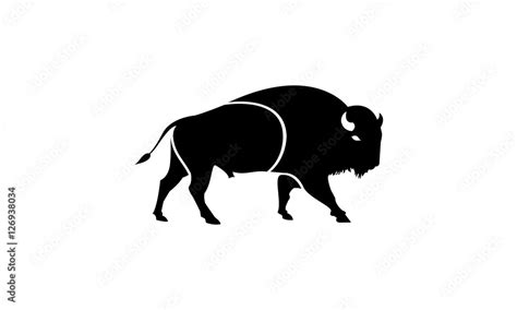 bison vector Stock Vector | Adobe Stock