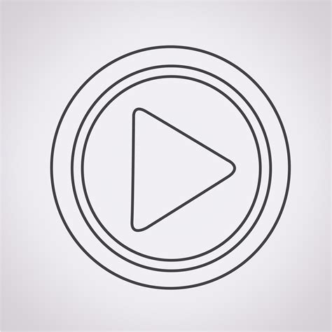 Play icon symbol sign 649561 Vector Art at Vecteezy