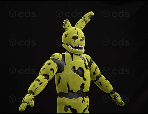 FNAF Springtrap Full Body Wearable With Helmet Printable STL Files 3D