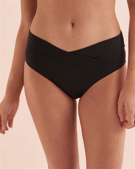 SKYE Bas De Bikini Taille Haute Rachel Solid Noir Bikini Village