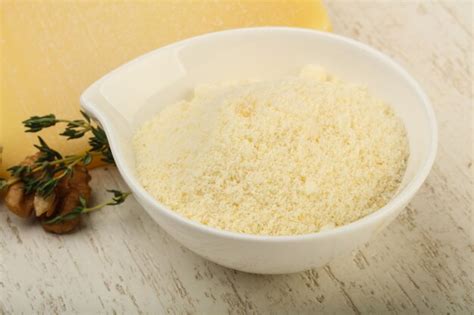 Premium Photo | Parmesan grated cheese