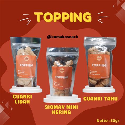 Jual Topping Cuanki Lidah Siomay Mini Kering Cuanki Tahu Kumako