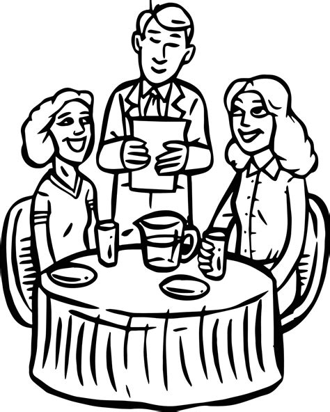 Restaurant Coloring Pages Printable Coloring Pages