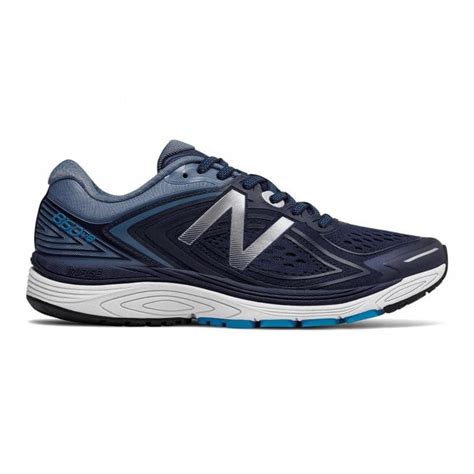 860 V8 Mens 4e Extra Wide Road Running Shoes With Support Navy Blue M860pp8 Shoes From