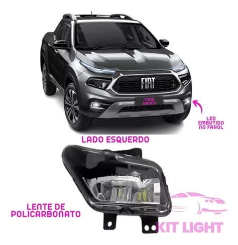 Farol De Neblina Led Fiat Toro Ranch 2022 2023 2024 L Esq Entrega