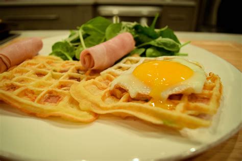 Ham And Cheese Waffles Veryvera