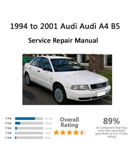 A4 B5 Repair Service Manual 1994 2001 Tradebit