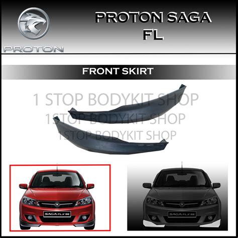 Proton Saga Fl Front Skirt Se Promote Mivec S K Fiber Pu Skirt Lip