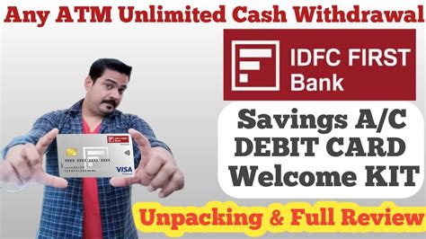 Idfc First Bank Debit Card Unboxing Review And Features Youtube