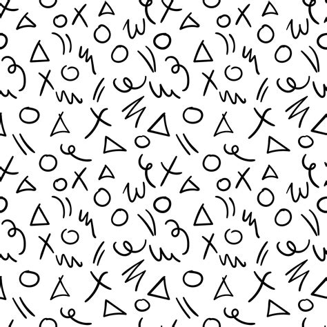 Premium Vector Black And White Doodle Pattern Background Vector