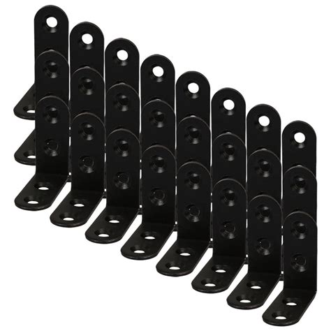 40 X 40mm Angle Bracket Metal Black L Shaped Angle Brackets Corner