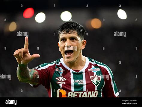 Fluminense S German Cano Celebrates A Goal During The Group Stage