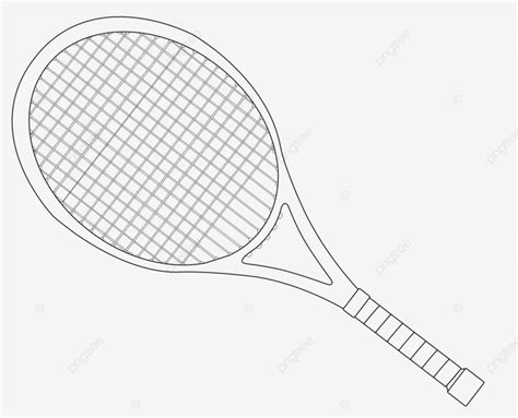 Tennis Racket Outline Graphic, Ball, Illustration, Court PNG ...